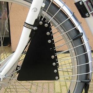 Spaakafschermer - Zadel op stang