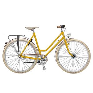 Vigour Rebel Yellow – Retro sportieve stadsfiets met 3 versnellingen – Framehoogte Medium